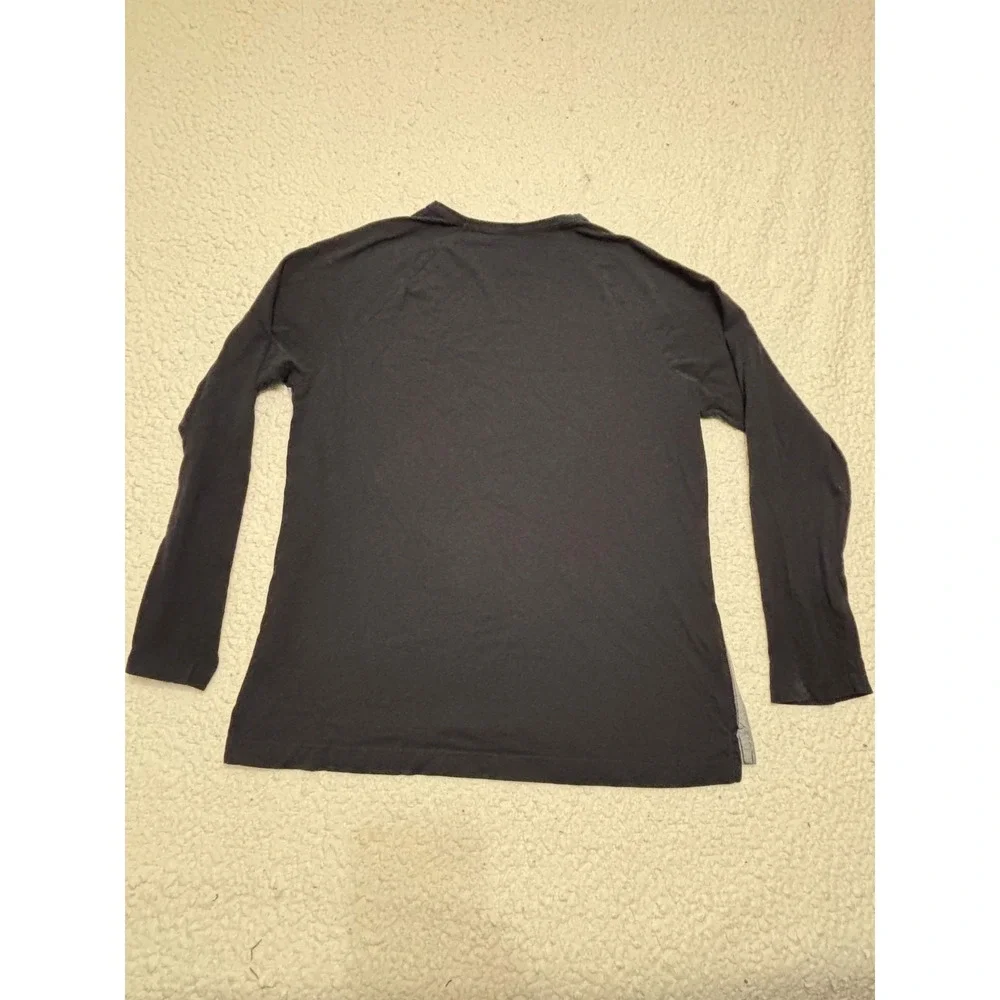 Levi's Mens Raglan T-shirt Size L Gray Black Long Sleeve Cotton Baseball Tee